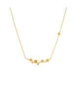 Dunli Jewelry 2024 New Simple New Style Natural Yellow Crystal Necklace ... - $70.49 CAD
