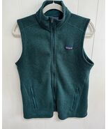 Womens PATAGONIA Green Better Sweater Fleece Vest Large - $77.71 CAD