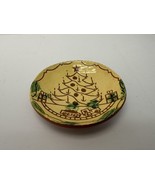 Breininger Redware Pottery 5 1/2 Inch Decorative Plate Christmas Tree - $59.07 CAD