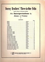 Dorsey Brothers&#39; Three-in-One Folio Popular Songs as Originally Written - $15.00