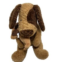 North American Bear Co Brown Mutt Mom Dog Holding Puppy Plush Stuffed No... - £17.20 GBP