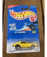 Hot Wheels #448 1996 Yellow 1967 Camaro W/ 5-Spoke Wheels Working Hood ‘67 - €7,39 EUR