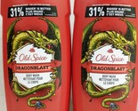 2X Old Spice Dragonblast Wild Collection Body Wash 21 Oz. Each - £19.57 GBP