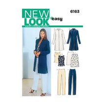 New Look A 8-10-12-14-16-18 Sewing Pattern 6163 Misses Separates  - $23.00