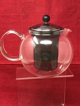 Bodum Glass Teapot Round Ball Coffee Pot French Press Filter 32 oz  - £19.53 GBP