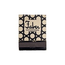 Vintage Full  Matchbook: Faber Enterprises, Chicago, IL  - £5.69 GBP