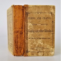 1861 Antique Hymns And Chants Christian Bible Church Sunday School Devotion - £53.93 GBP