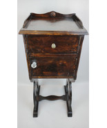 Cushman 30s Solid Wood Smokers Cabinet Chest Humidor w/Cigar Ashtray Doo... - €298,85 EUR