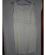 Sleeveless Maternite Cream Green Floral Sz XL tie back Maternity dress z... - $595.01 MXN