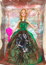 Barbie Look Alike: 12&quot; Beauty Angel Holiday Bonnie Doll In Grn Chiffon Dress New - $10.00