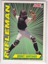 M) 1991 Score Baseball Trading Card - Benny Santiago #416 - £1.54 GBP