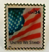 Usps United We Stand Flag USA.34 Pin Jg&amp;A - £11.78 GBP