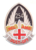 Army 254TH Air Ambulance Dust Off Helicopter Ambulance Shield Embroidered Patch - £27.90 GBP