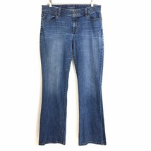 Talbots Women&#39;s size 10 Signature Boot Cut Blue Denim Jeans 34 x 30 - £17.95 GBP