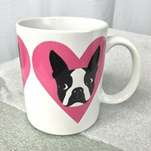 Boston Terrier Heart Love Coffee Mug Cup 10oz Dog Pet Rock Paper Scissors - £14.55 GBP