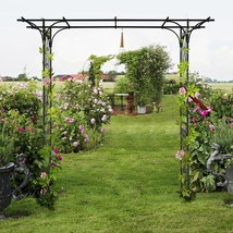 Metal Garden Arch 7 Ft Garden Arbor For Climbing Plant Outdoor Wedding B... - £86.55 GBP
