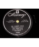 The Crew Cuts Varsity Drag Halls Of Ivy 78 Rpm Record Vintage Mercury Label - $115.25 CAD