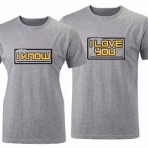 Couple Matching T-Shirt I love you ,I Know Design Personalized Tee Gift Romantic - £14.06 GBP