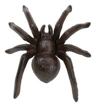 Cast Iron Bronze Finished Arachnid Spider Metal Wall Or Desktop Decor Sc... - $21.99