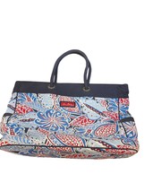 Vera Bradley Womens Extra-Large Sea Blue Floral Tote Bag SKU 7818 - $46.74