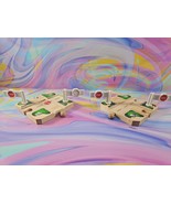 Lot of 2 Thomas &amp; Friends Wooden Railway Rail Crossing w/Stop Signs - €24,68 EUR