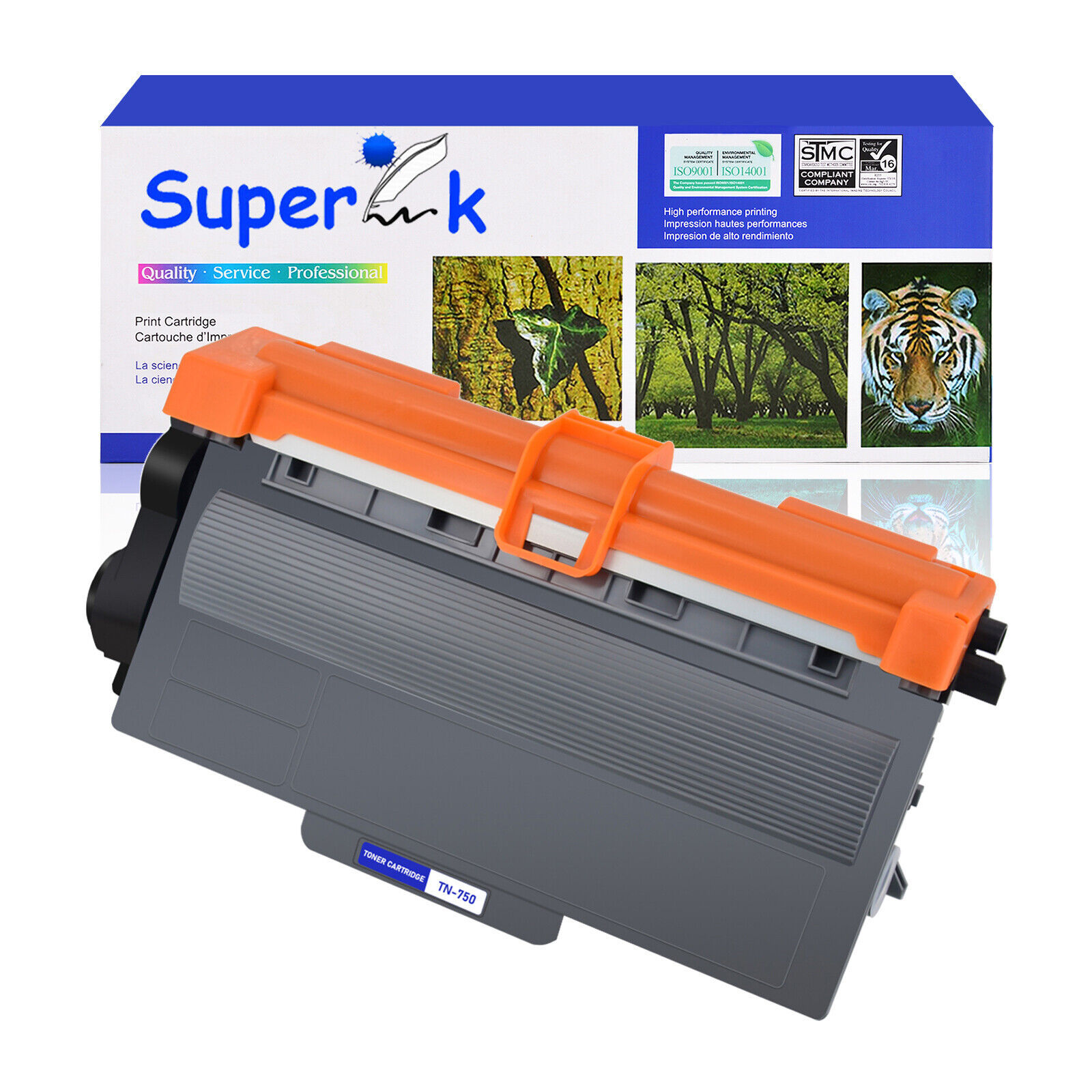 1x High Yield TN750 TN720 Black Toner Cartridge For Brother MFC-8710DW HL-5450DW