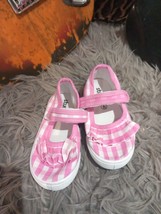 GIRLS  DRESS SHOES TODDLERS PARTY SHOES FLAT FORMAL SIZE 6 K Pink  - $9.23