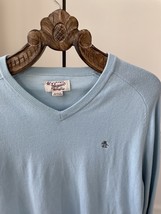 Original Penguin Cotton Vneck Light Blue Sweater XL - $375.67 MXN