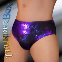 ThunderBox Nylon Spandex Purple Foil Reptile Brief, Wrestlers, Swim  M, ... - $506.13 MXN