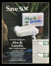 1985 Jergens Aloe &amp; Lanolin Skin Conditioning Bar Circular Coupon Advert... - $18.95