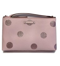 NWT Kate Spade Haven Lane Ramey Glitter Dots Crossbody Bag WKRU4122 Pink NEW - £31.96 GBP