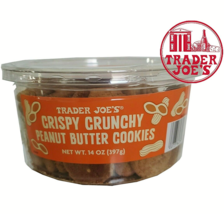 Trader Joe&#39;s Crispy  Crunchy Peanut Butter Cookies NET WT  14 OZ - £12.14 GBP