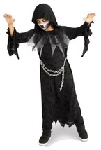 Hyde And Eek! Hooded Reaper With Mask Halloween Costume Kids One Size Nip - £11.73 GBP