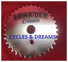 36 TEETH 8 BALL LOWRIDER CLASSIC SPROCKET IN CHROME/ BLACK , FOR 20&quot; BIKE, - £18.76 GBP