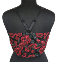 Torrid Black Rose Print Stretch Lace Lightly Lined Bralette Plus Size 3X - $29.99