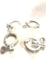 Lot Of 4 FNW 2 Inch G13MHHM4K Single Pin Sanitary Tri Clamp 304 Stainles... - $32.50