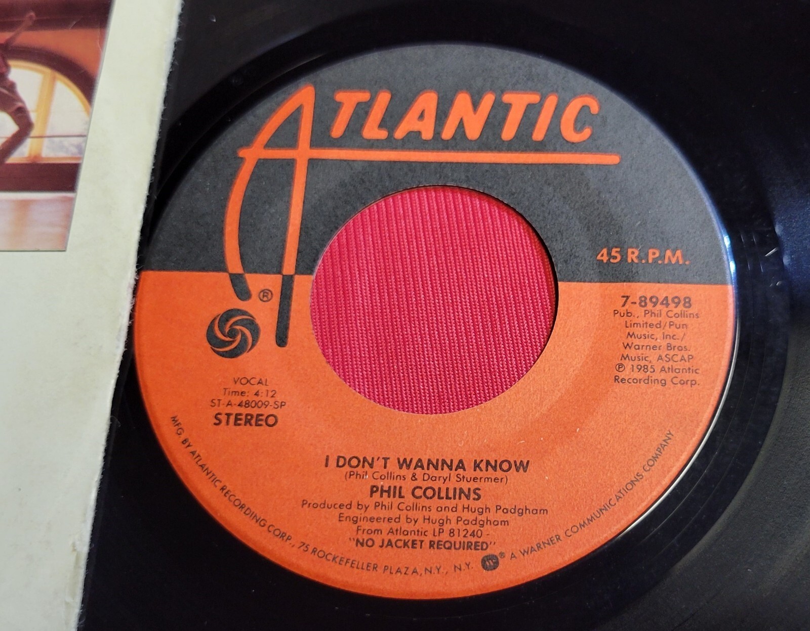 Phil Collins & Marilyn Martin - Separate Lives  - Atlantic - 45RPM Record Item image 7