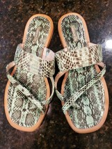 Louise et Cie Women&#39;s Snakeskin Strappy Sandals Size 8 - $33.00