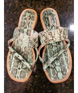 Louise et Cie Women&#39;s Snakeskin Strappy Sandals Size 8 - $45.13 CAD