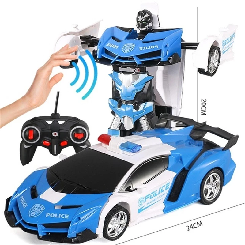 1:18 Deformation RC Car Toy Transformation Robot Car Gesture Sensing Remote - £20.45 GBP