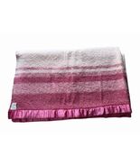 Warmbilt Lifetime Blanket Minnesota Woolen Mill Virgin Wool Pink Stripe ... - $92.57