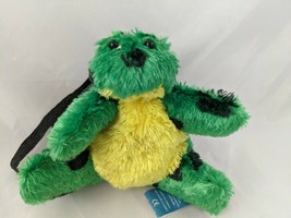 First Main Green Turtle Secret Keeper Plush 4.5 Inch 1572 Zipper Stuffed Animal - $8.95