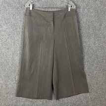 Judith Hart Capri Pants Women&#39;s Size 12 Gray Hook &amp; Eye Wide Leg - $255.89 MXN
