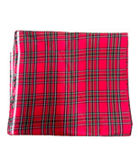 Red black Buffalo Plaid Fabric Holiday Christmas 2.5 yards 50&quot; wide Craf... - £29.54 GBP