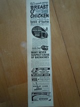 Breast O Chicken Jolly Time  Small Print Magazine Advertisements 1950 - $3.99
