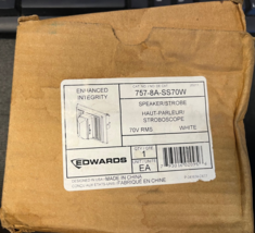Edwards 757-8A-SS70W 70V Integrity Speaker Strobe 110cd White NEW - $2,741.38 MXN