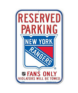 New York Rangers 11&quot; by 17&quot; Reserved Parking Plastic Sign - NHL - £11.45 GBP