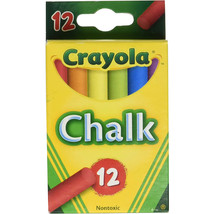 Crayola Chalk Sticks Assorted Colours 12pcs - £23.15 GBP