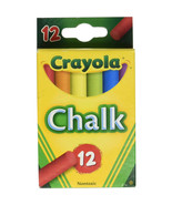 Crayola Chalk Sticks Assorted Colours 12pcs - £22.79 GBP