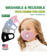 Unisex Kids Bunny Rabbit Face Mask Washable Reusable Breathable - 4 colors - $10.99